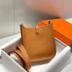 MINI NEO 18 EVELYNE BAG IN TAWNY BROWN GRAINED - Image 7