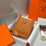 MINI NEO 18 EVELYNE BAG IN TAWNY BROWN GRAINED - Image 8