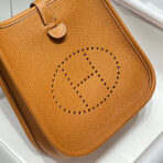 MINI NEO 18 EVELYNE BAG IN TAWNY BROWN GRAINED - Image 9