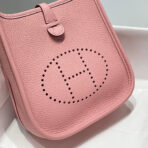 MINI NEO 18 EVELYNE BAG IN BABY PINK GRAINED - Image 3