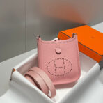 MINI NEO 18 EVELYNE BAG IN BABY PINK GRAINED