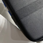 GARDEN PARTY 36 IN MULTICOLOR TOILE H CANVAS BLACK  OVERLAPPING POLKA RINGS PRINT - Image 9