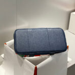 GARDEN PARTY 36 IN MULTICOLOR TOILE H CANVAS BLUE NAVY  TROPICAL ABSTRACT LANDSCAPE PRINT - Image 6