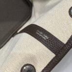 GARDEN PARTY 36 IN MULTICOLOR TOILE H CANVAS DARK BROWN  ABSTRACT GRAPHIC PRINT - Image 4