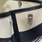 GARDEN PARTY 36 IN BEIGE AND BLACK TOILE H CANVAS BLACK  HORSE TACK SKETCH PRINT - Image 6