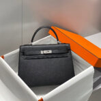 KELLY 32CM IN NOIR   PALLADIUM HARDWARE