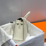 KELLY 28CM IN NATA   SILVER HARDWARE - Image 3