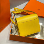 HM ROULIS 18 MINI BAG IN ANZAC YELLOW  GOLD-TONE HARDWARE - Image 3