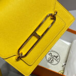 HM ROULIS 18 MINI BAG IN ANZAC YELLOW  GOLD-TONE HARDWARE - Image 5