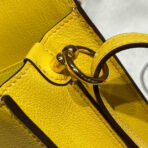 HM ROULIS 18 MINI BAG IN ANZAC YELLOW  GOLD-TONE HARDWARE - Image 6