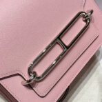 HM ROULIS 18 MINI BAG IN BABY PINK  SILVER-TONE HARDWARE - Image 3