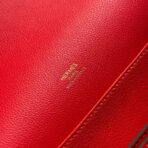 HM ROULIS 18 MINI BAG IN CARDINAL RED  GOLD-TONE HARDWARE - Image 6
