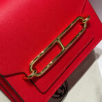 HM ROULIS 18 MINI BAG IN CARDINAL RED  GOLD-TONE HARDWARE - Image 7