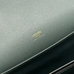 HM ROULIS 18 MINI BAG IN NANDOR GREEN  GOLD-TONE HARDWARE - Image 4