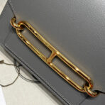 HM ROULIS 18 MINI BAG IN DARK GREY  GOLD-TONE HARDWARE - Image 3