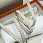 HM ROULIS 18 MINI BAG IN BEIGE  SILVER-TONE HARDWARE - Image 9