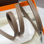 HM ROULIS 18 MINI BAG IN DARK BROWN  SILVER-TONE HARDWARE - Image 2