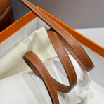 HM ROULIS 18 MINI BAG IN TAWNY BROWN  GOLD-TONE HARDWARE - Image 4