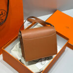 HM ROULIS 18 MINI BAG IN TAWNY BROWN  GOLD-TONE HARDWARE - Image 5