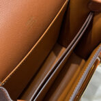 HM ROULIS 18 MINI BAG IN TAWNY BROWN  GOLD-TONE HARDWARE - Image 7