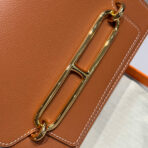 HM ROULIS 18 MINI BAG IN TAWNY BROWN  GOLD-TONE HARDWARE - Image 8