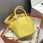 HM LINDY 30 BAG IN YELLOW   GOLD HARDWARE - Image 4