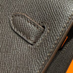 KELLY 25CM IN EBENE   GOLD HARDWARE - Image 4