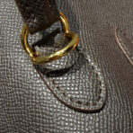 KELLY 25CM IN EBENE   GOLD HARDWARE - Image 6