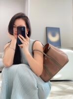 GARDEN PARTY 30CM IN BROWN TOILETS COTTON CANVAS AND  ETOUPE - Image 10