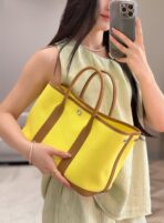 GARDEN PARTY 30CM IN YELLOW TOILETS COTTON CANVAS AND BEIGE MARFA - Image 11