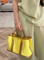 GARDEN PARTY 30CM IN YELLOW TOILETS COTTON CANVAS AND BEIGE MARFA - Image 12