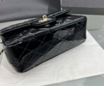 CC 20 SQUARE CLASSIC SINGLE FLAP BAG IN BLACK LAMBSKIN - Image 6