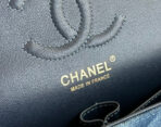 MEDIUM FLAP BAG 25 IN CLASSIC BLUE DENIM GOLD HARDWARE - Image 9