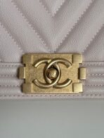 BOY BAG WITH GOLD HARDWARE MEDIUM 25 IN PINK NUDE CALFSKIN - Image 8