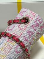 FLAP BAG 20 IN COLORFUL TWEED GOLD HARDWARE - Image 8