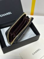 MINI WALLET 11 IN BLACK CAVIAR SKIN GOLD METALLIC - Image 10
