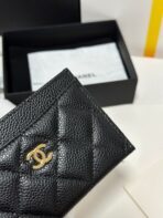 QUILTED CLASSIC CARD HOLDER 11 IN BLACK CAVIAR SKIN - Image 5
