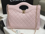 CC 39 LARGE SHOPPING BAG IN LIGHT PINK CALFSKIN - Image 3