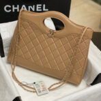 CC MEDIUM 36 SHOPPING BAG IN CAMEL BROWN CALFSKIN - Image 2