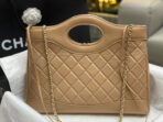 CC MEDIUM 36 SHOPPING BAG IN CAMEL BROWN CALFSKIN - Image 4