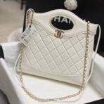 CC SMALL 30 SHOPPING BAG IN WHITE CALFSKIN - Image 2