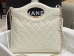 CC SMALL 30 SHOPPING BAG IN WHITE CALFSKIN - Image 4