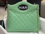 CC SMALL 30 SHOPPING BAG IN GREEN MINT CALFSKIN - Image 4