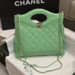 CC SMALL 30 SHOPPING BAG IN GREEN MINT CALFSKIN - Image 2
