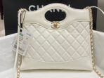 CC MINI 23 SHOPPING BAG IN WHITE CALFSKIN - Image 3