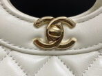 CC MINI 23 SHOPPING BAG IN WHITE CALFSKIN - Image 9
