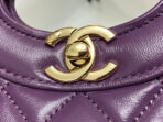 CC MINI 23 SHOPPING BAG IN VIOLET PURPLE CALFSKIN - Image 8