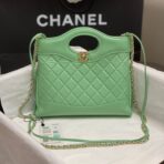 CC MINI 23 SHOPPING BAG IN GREEN MINT CALFSKIN - Image 2