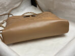CC MINI 23 SHOPPING BAG IN CAMEL BROWN CALFSKIN - Image 9