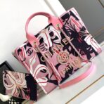 CC CLASSIC LARGE 38 TOTE IN LIGHT PINK MIX COLORFUL CANVAS - Image 2